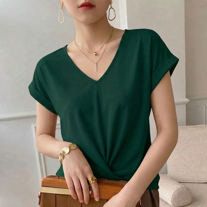 Sylvie Viscose Twist Top