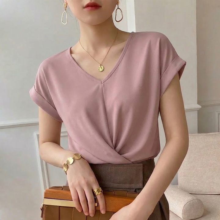 Sylvie Viscose Twist Top