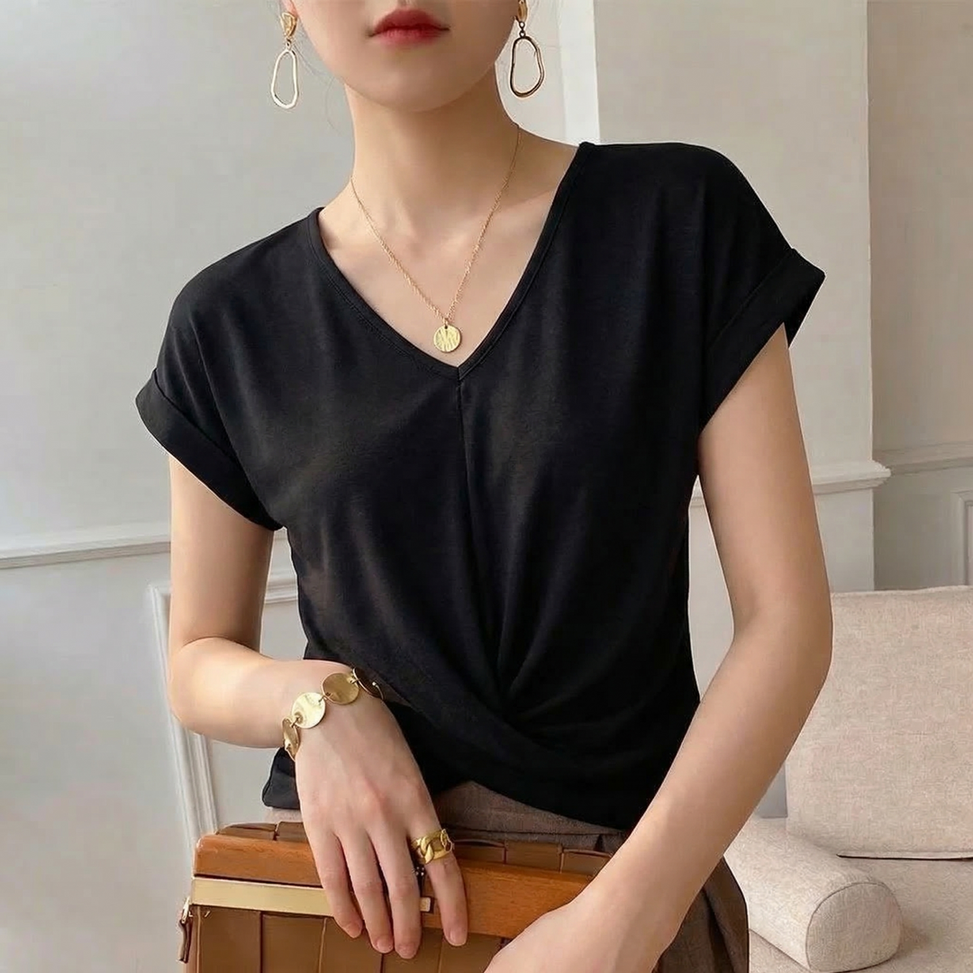 Sylvie Viscose Twist Top