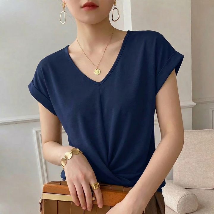 Sylvie Viscose Twist Top