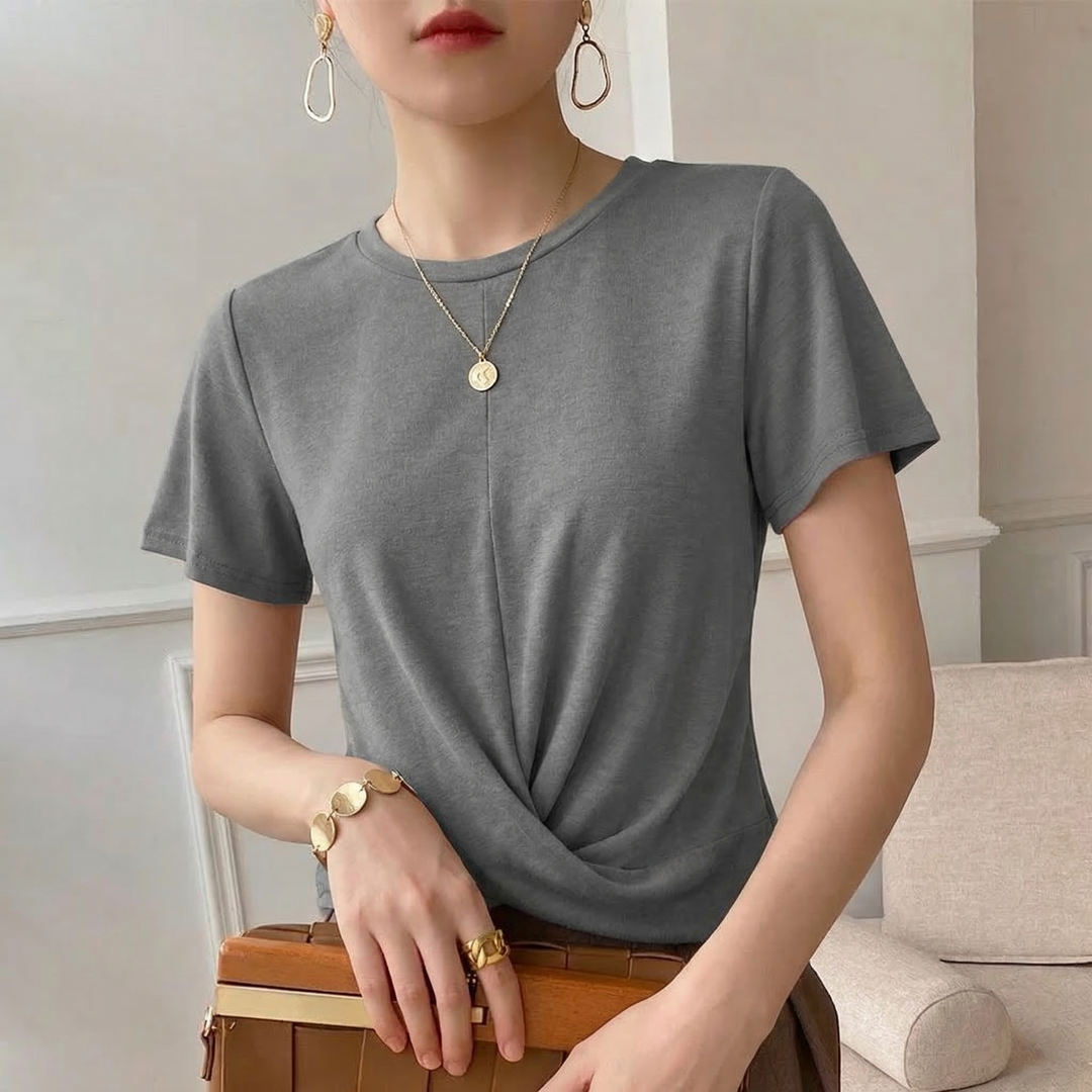 Violet Cotton Twist Tee