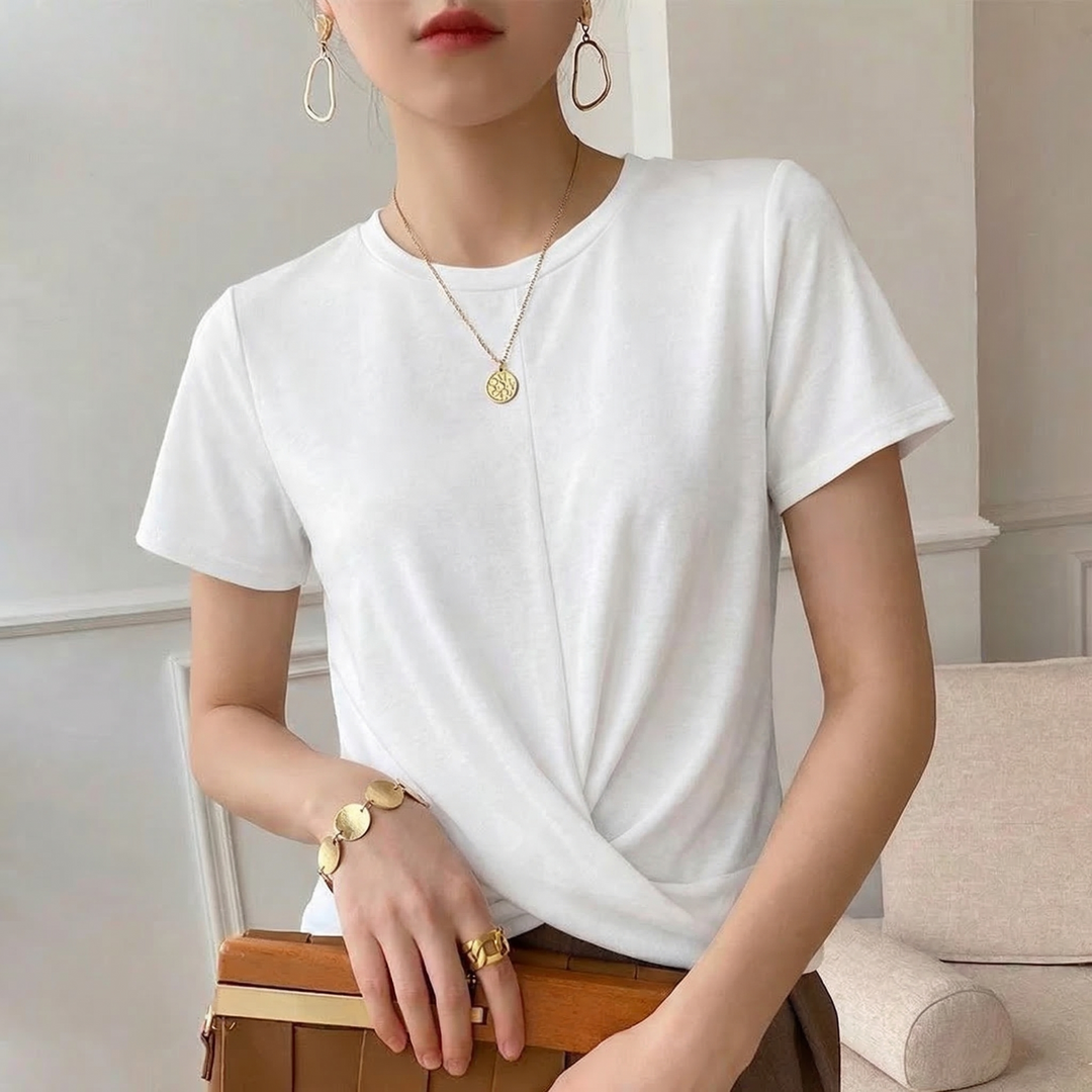 Violet Cotton Twist Tee