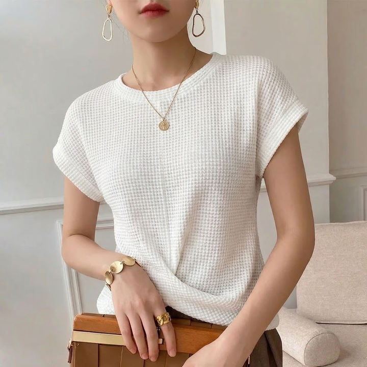 Quinn Waffle Knit Top