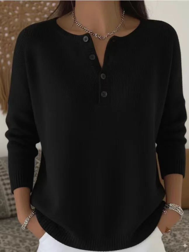 Vanessa | Button-up V-neck Sweater