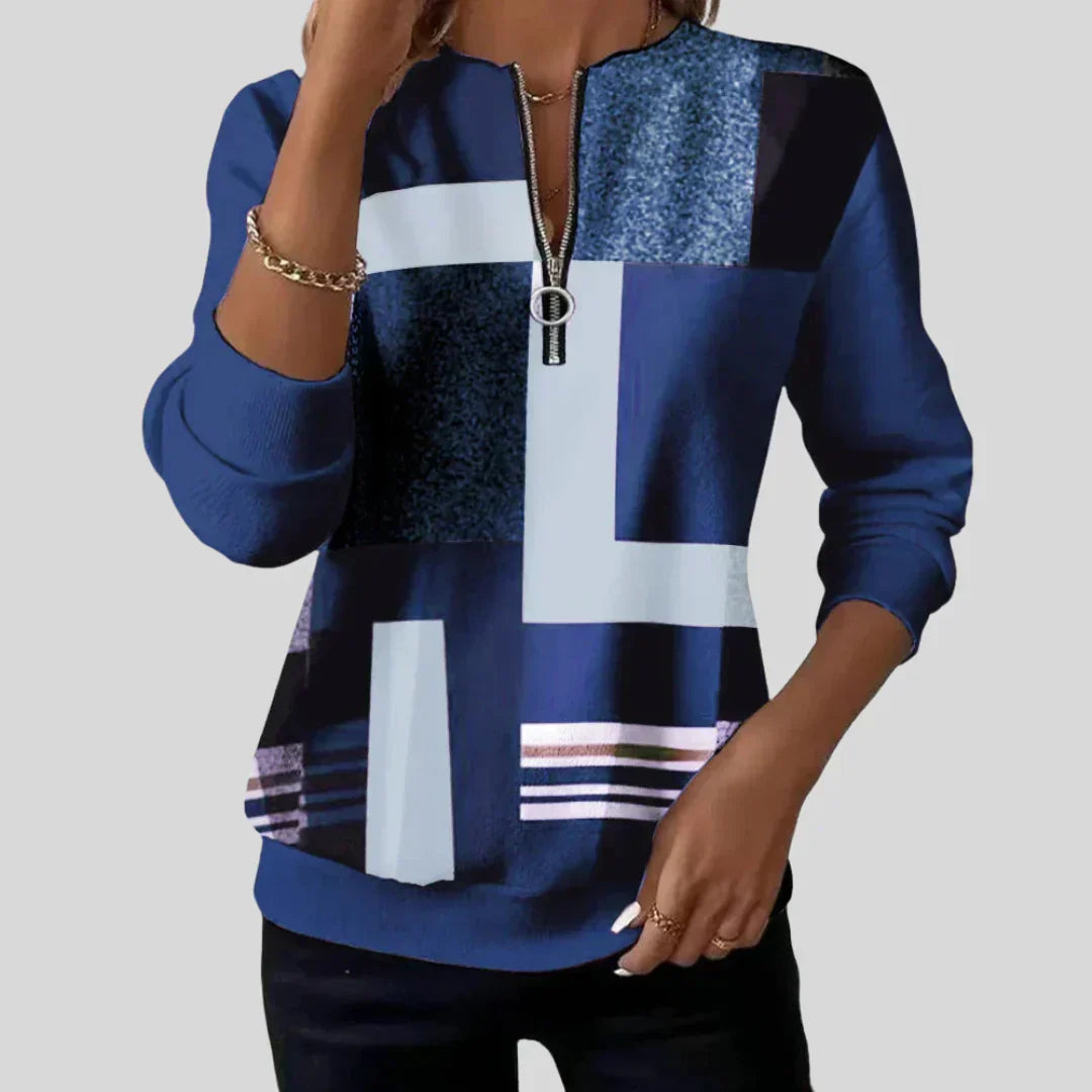 Sadie | Knitted Zip-Up Sweater