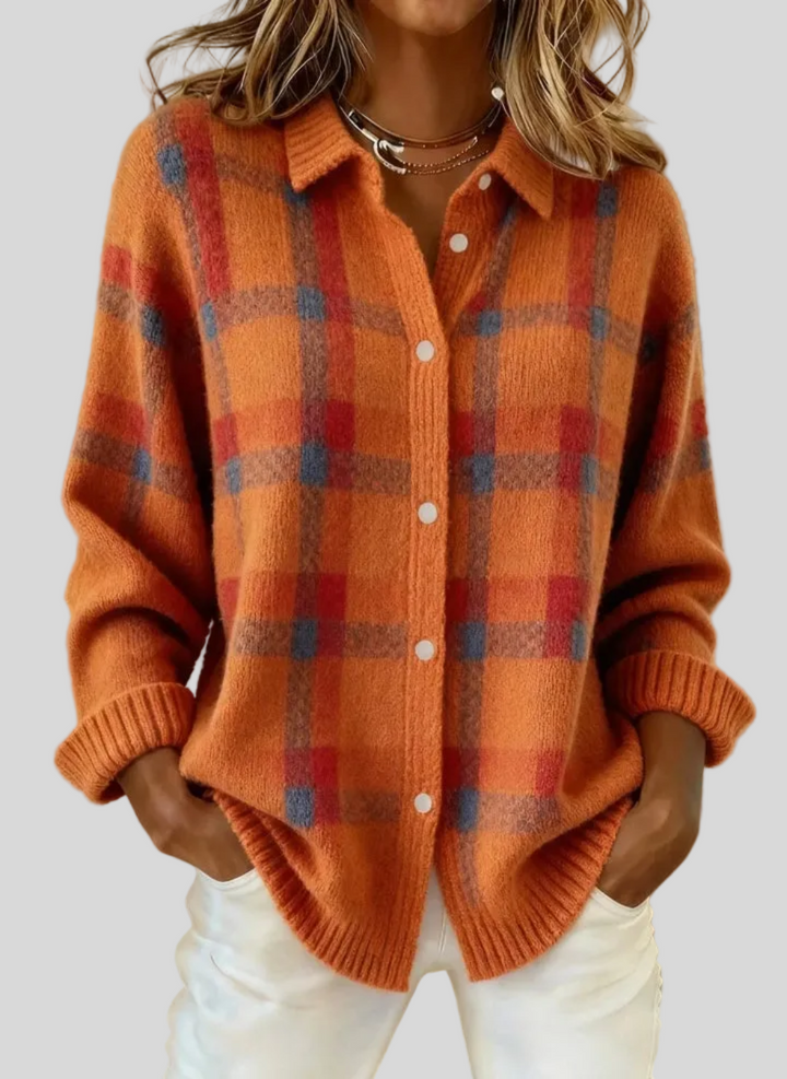 Carys | Retro Check Sweater