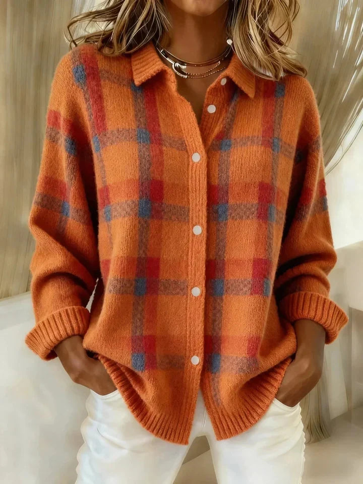 Carys | Retro Check Sweater