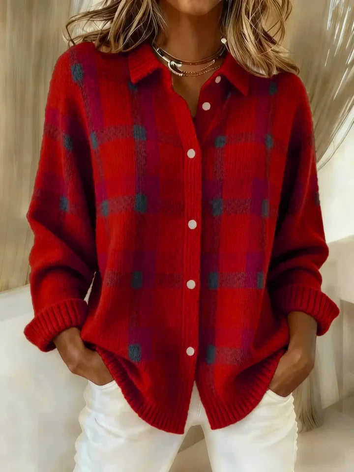 Carys | Retro Check Sweater