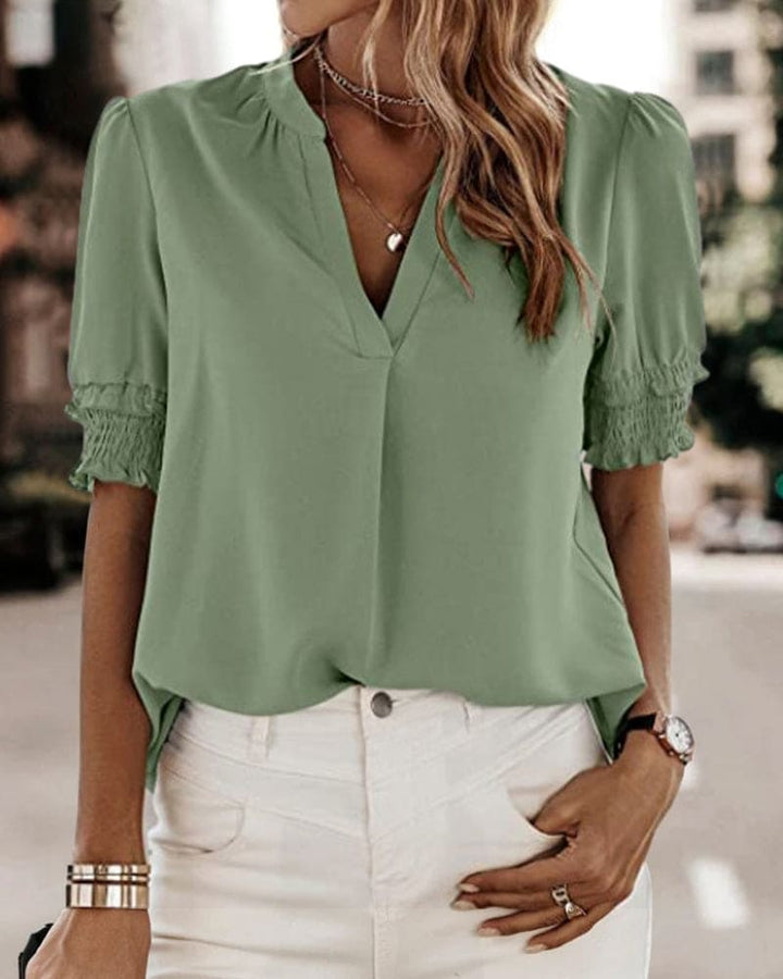 Ivana | Vibrant Puff Sleeve Blouse