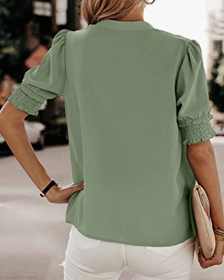 Ivana | Vibrant Puff Sleeve Blouse