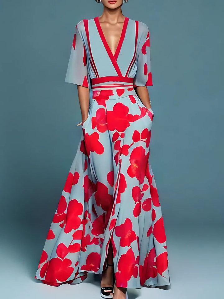 Opal | Elegant Floral Pattern Women's Dress