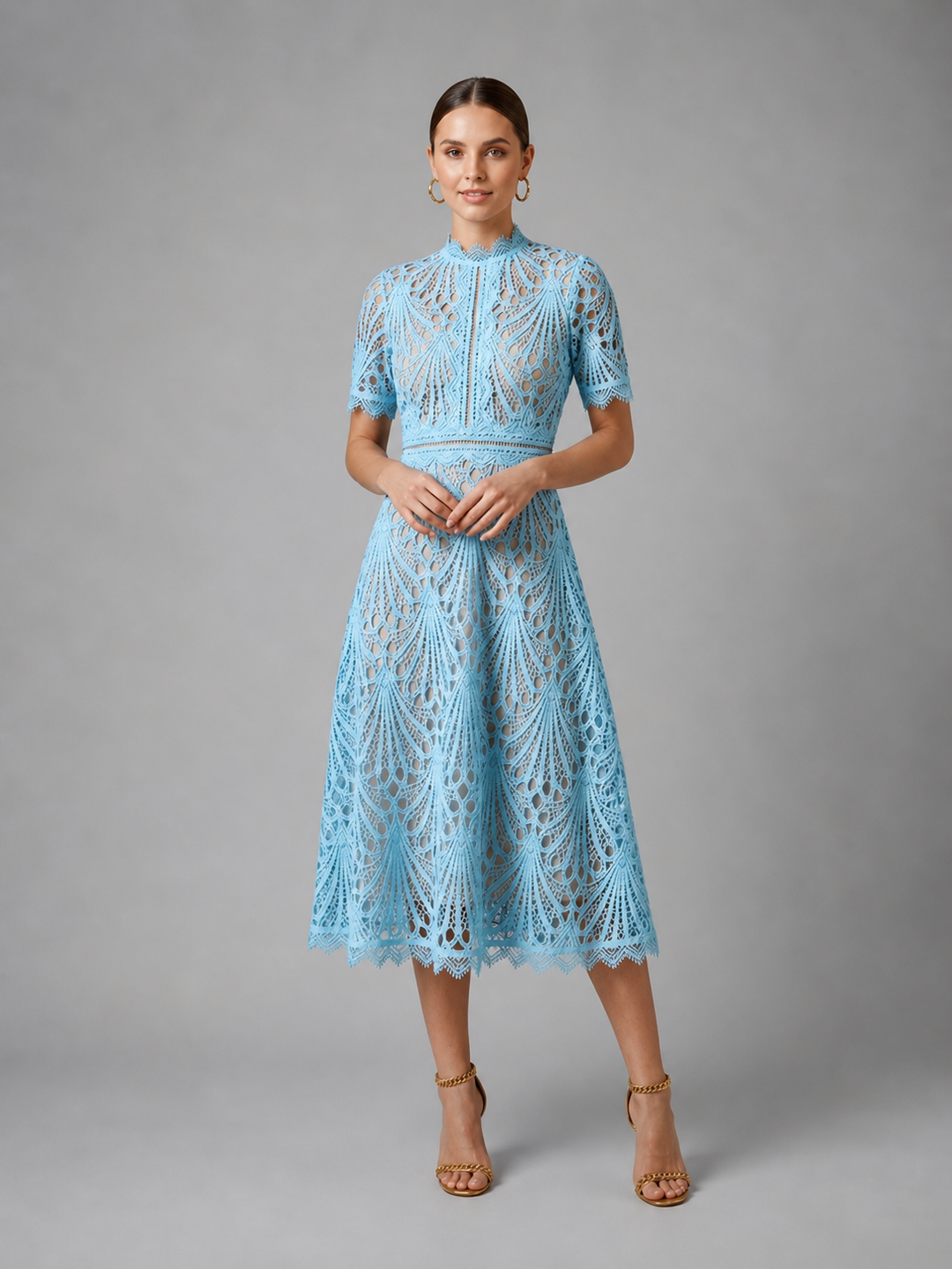 Vada Lace Midi Dress