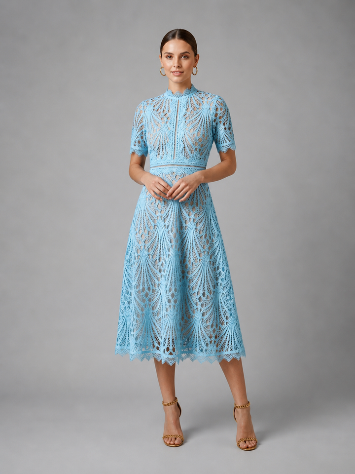 Vada Lace Midi Dress