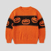 Halloween Jack-o-Lantern Knit Pullover Sweater & Spooky Fall Top