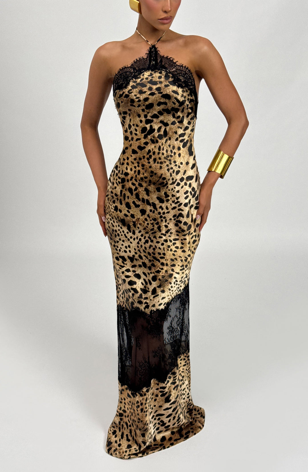 Minnie | Women's Elegant Satin Flare Maxi Dress