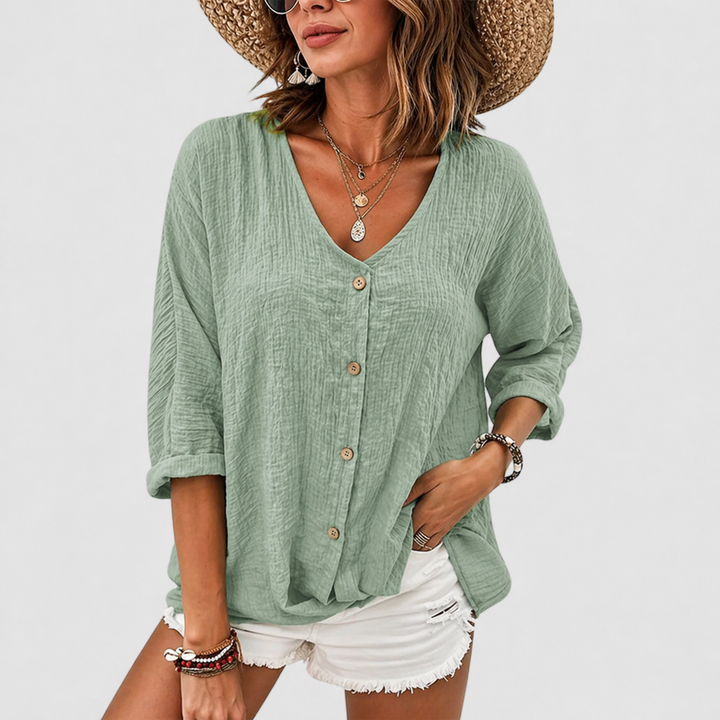 Maren | Breathable And Elegant Linen Blouse