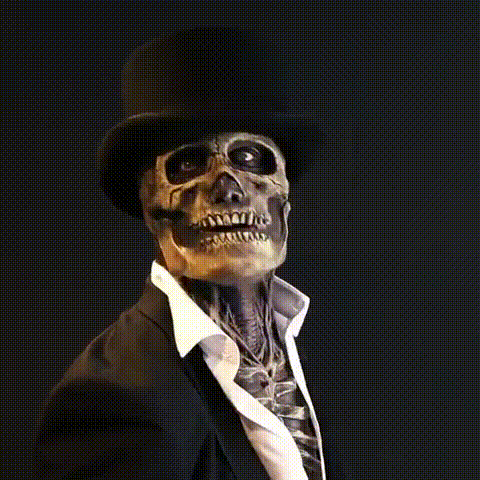 Halloween Scary Skull & Spine Halloween Mask for Costume Party