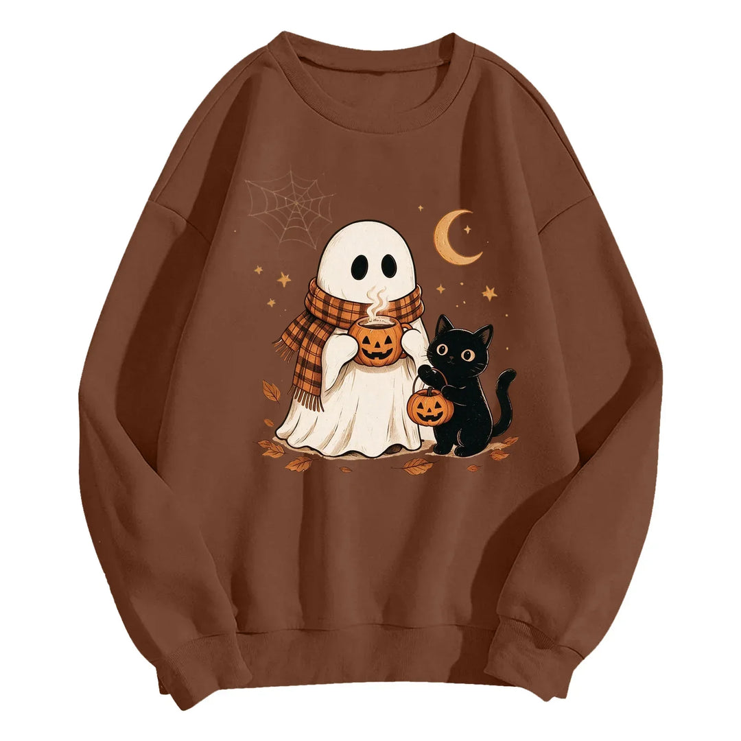 Women's Halloween Graphic Crewneck Sweatshirt
