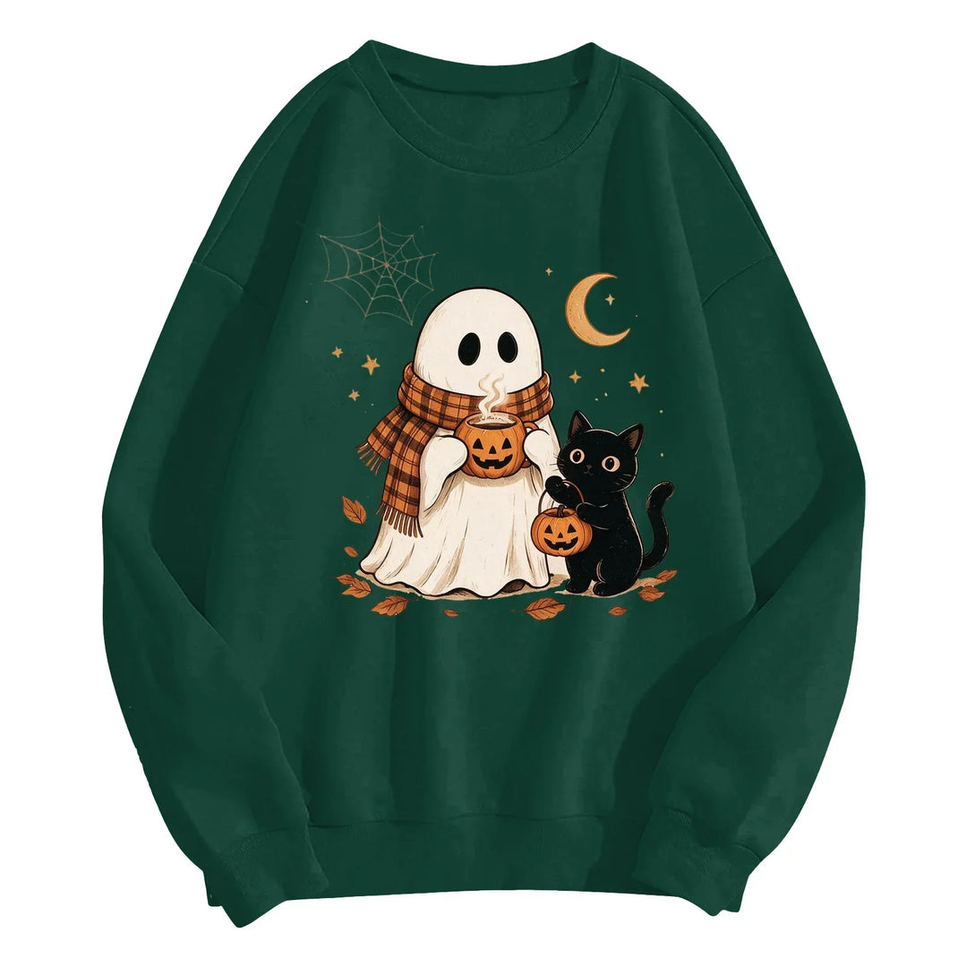 Women's Halloween Graphic Crewneck Sweatshirt