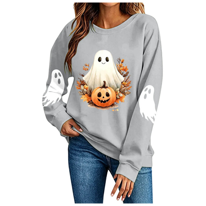 Women's Spooky Ghost Halloween Graphic Hoodie