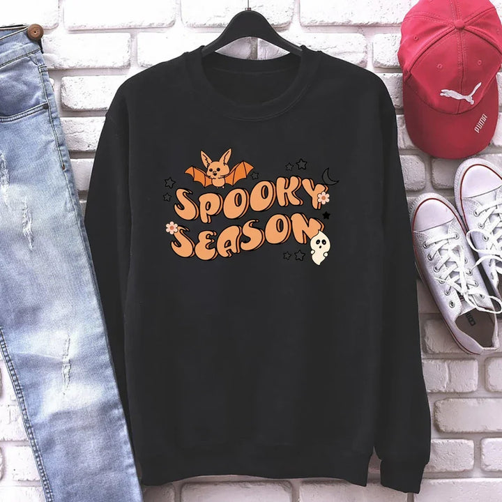 Spooky Vibes Halloween Graphic Sweatshirt