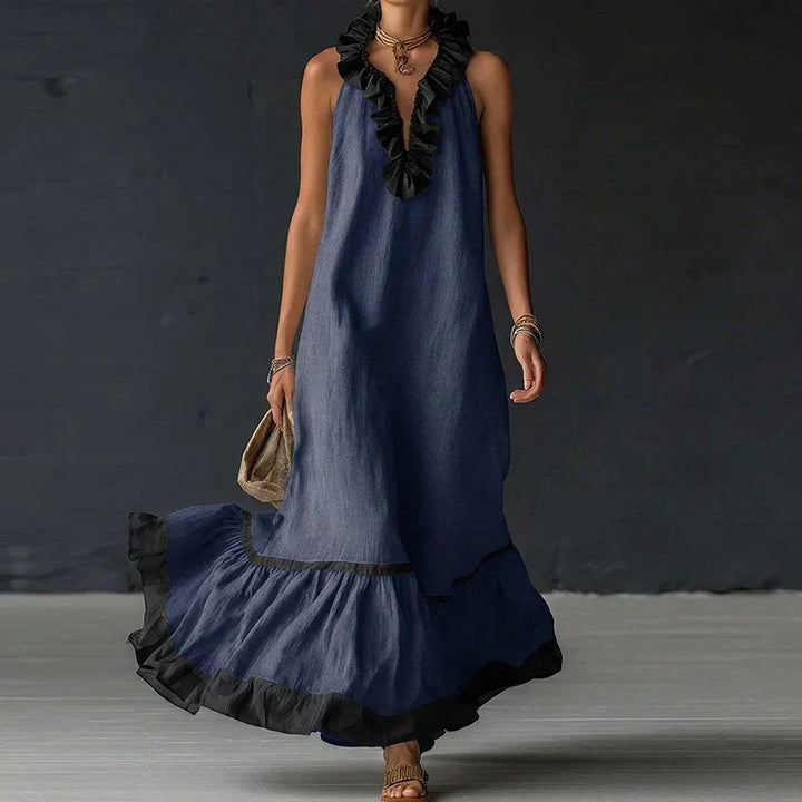 Nadine | Women's Sleeveless Ruffle Dress