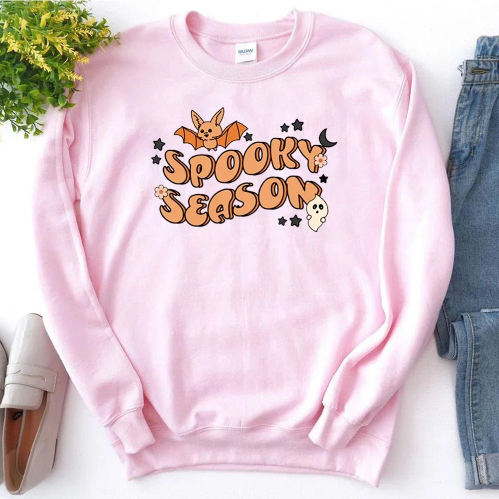 Spooky Vibes Halloween Graphic Sweatshirt