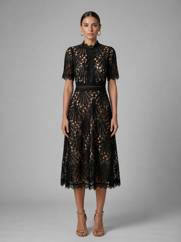 Vada Lace Midi Dress