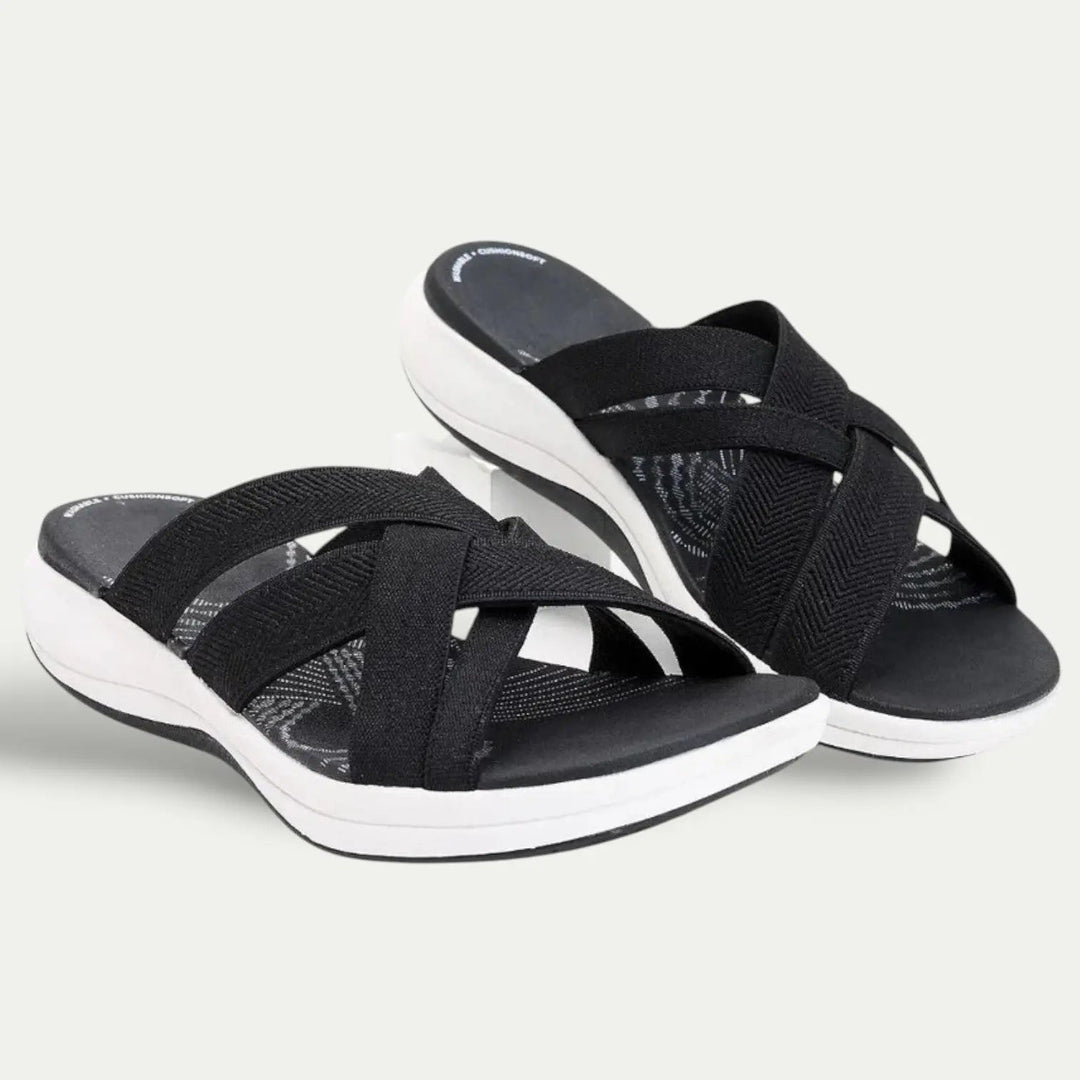 Womens Breathable Sandals Open Toe PU