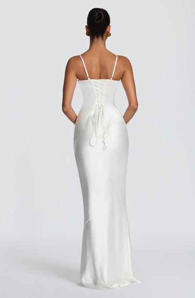Gilda | Women's Evening Satin Cupped Maxi Dress