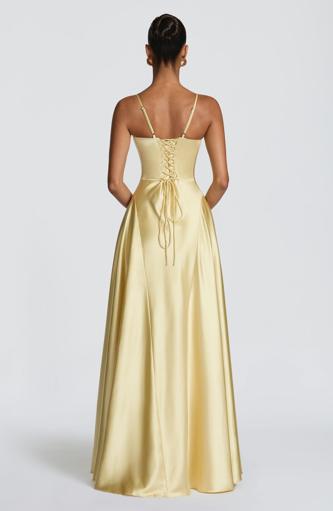 Beatrix | Women's Evening Satin Cupped Maxi Dress