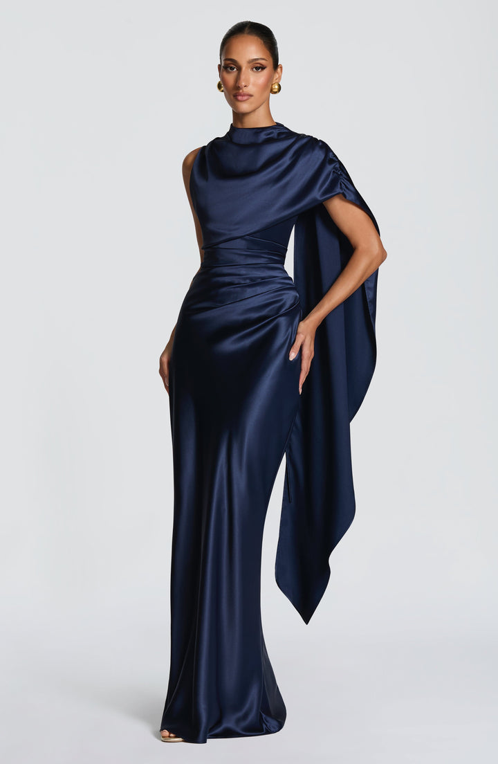 Ursula | Women's Satin Corset Maxi Dress