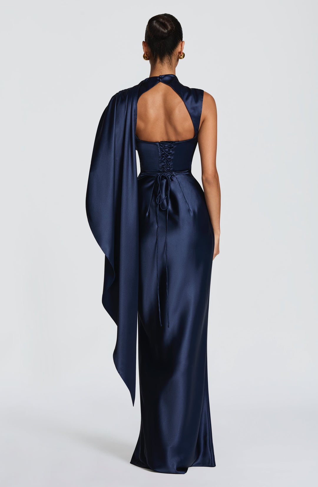Ursula | Women's Satin Corset Maxi Dress
