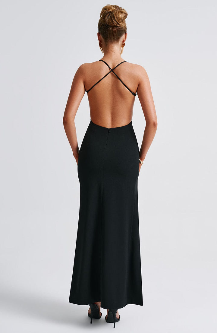 Josie | Women's Crepe Backless Maxi Dress