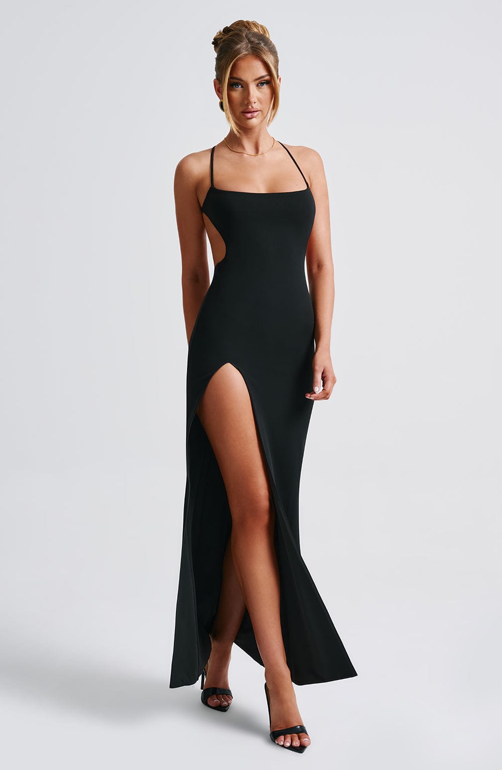 Josie | Women's Crepe Backless Maxi Dress