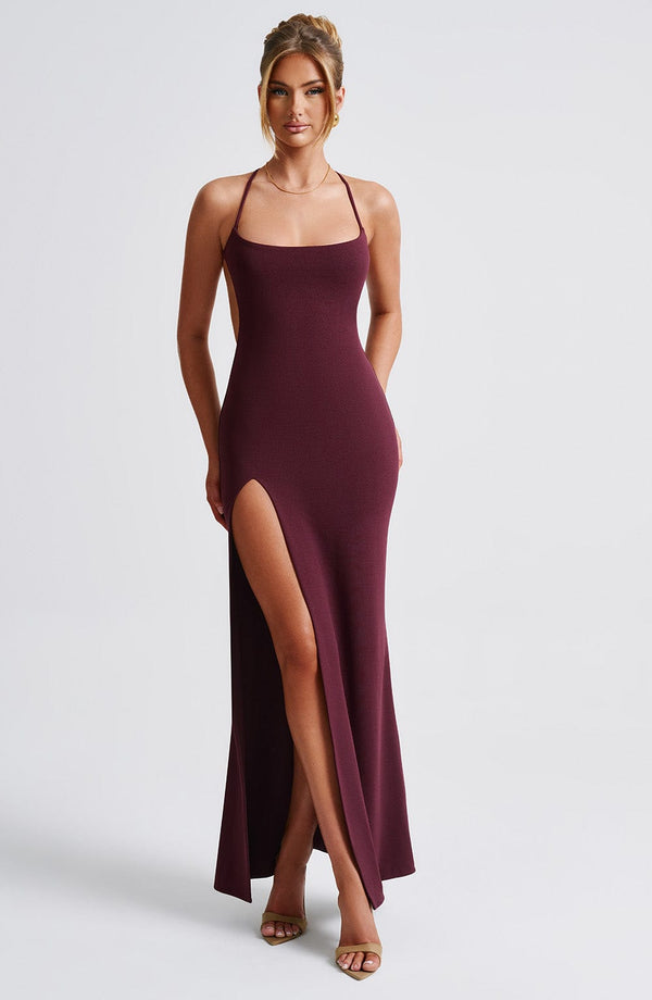 Josie | Women's Crepe Backless Maxi Dress