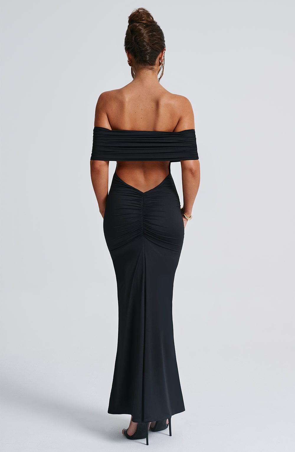 Celine | Women's Backless Bardot Maxi Dress