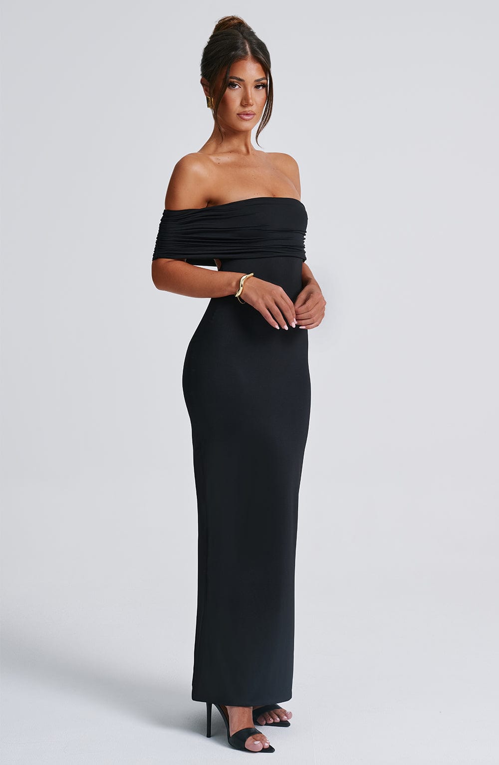 Celine | Women's Backless Bardot Maxi Dress