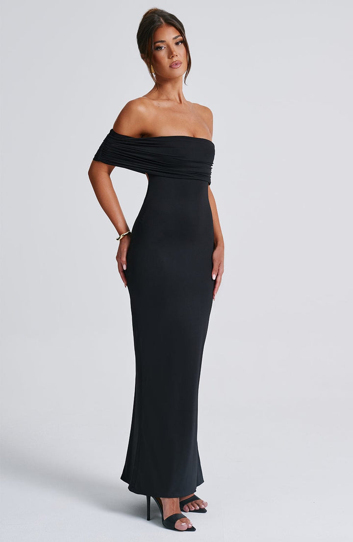 Celine | Women's Backless Bardot Maxi Dress