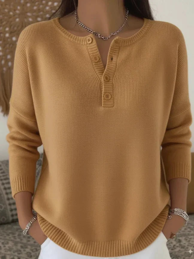 Vanessa | Button-up V-neck Sweater