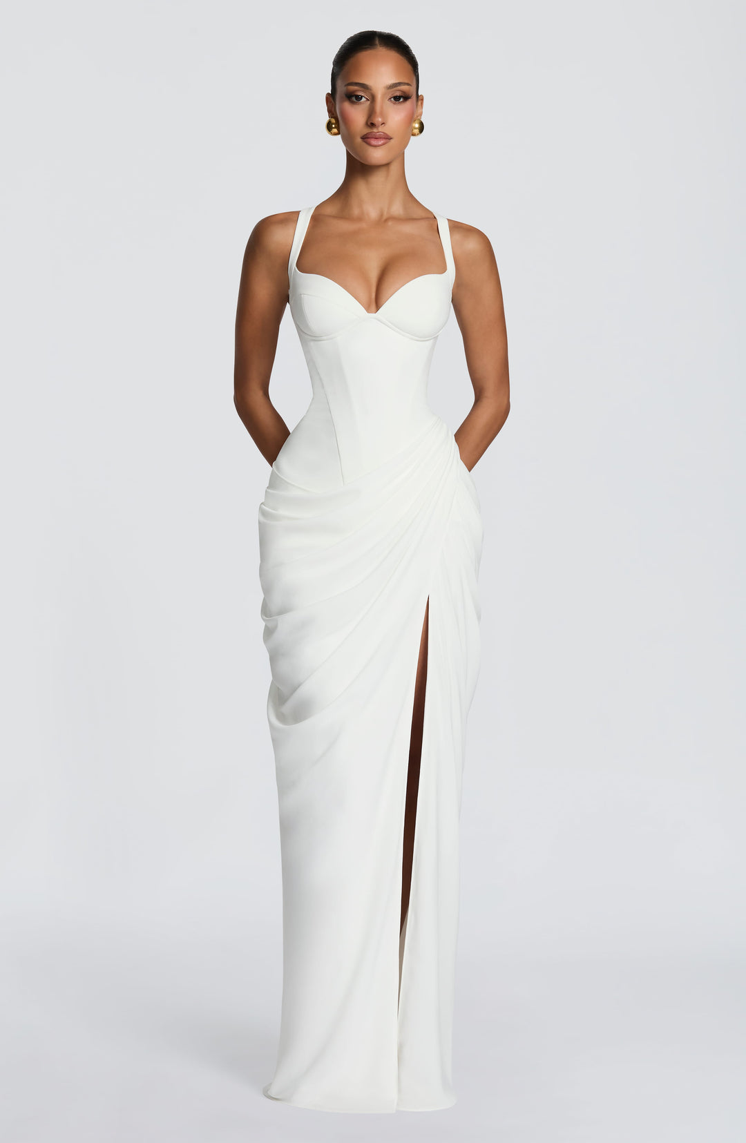 Raina | Women's Flowy Corset Wedding Guest Dress