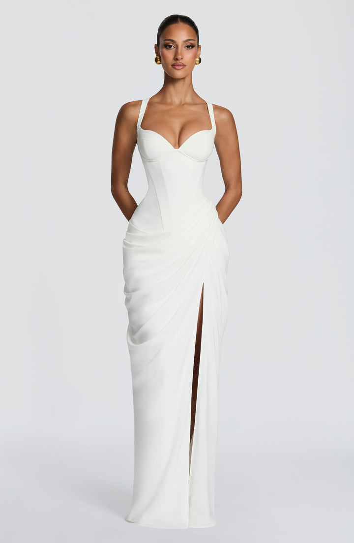 Wendy | Women's Flowy Corset Wedding Guest Dress