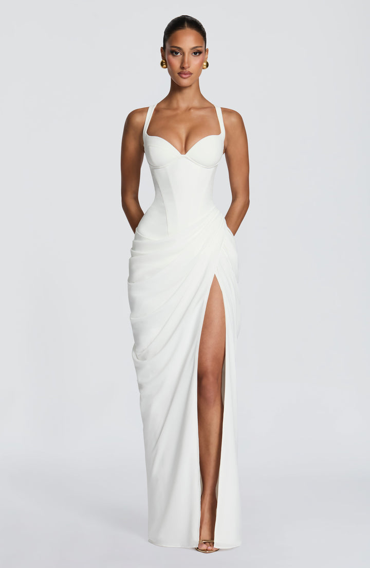 Wendy | Women's Flowy Corset Wedding Guest Dress