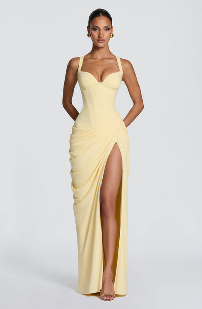 Raina | Women's Flowy Corset Wedding Guest Dress