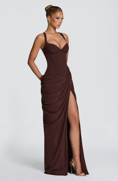 Raina | Women's Flowy Corset Wedding Guest Dress