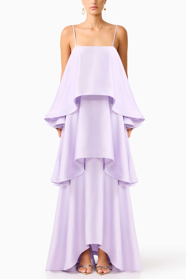 Nola | Women's Elegant Satin Open Back Maxi Dress