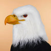 Halloween Eagle Costume Mask - Creepy Full Head Faux Fur Headwear
