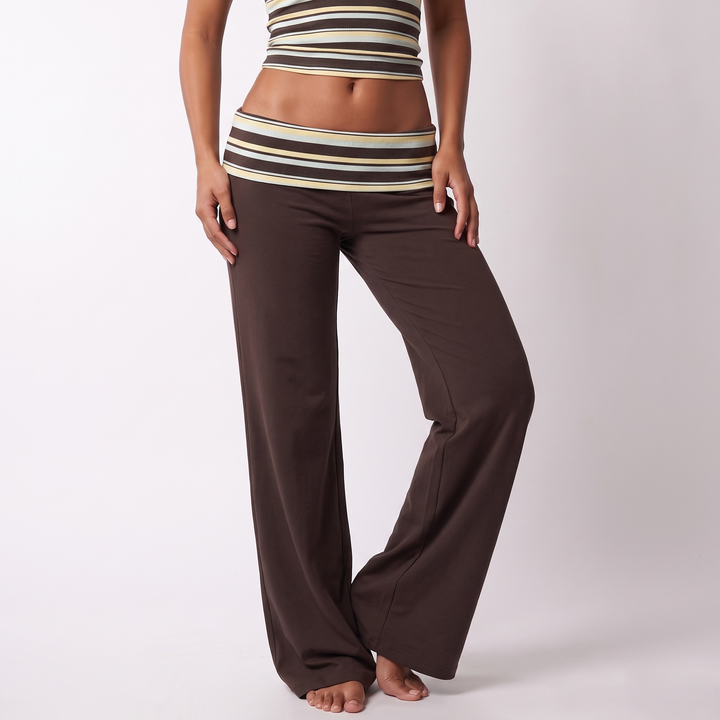 Blair Women's Striped Co-Ord Set – Sleeveless Top & Wide-Leg Pants