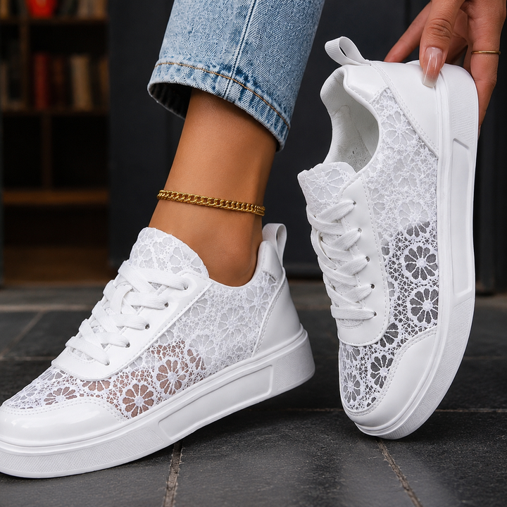 Pesaro Floral Lace Sneakers
