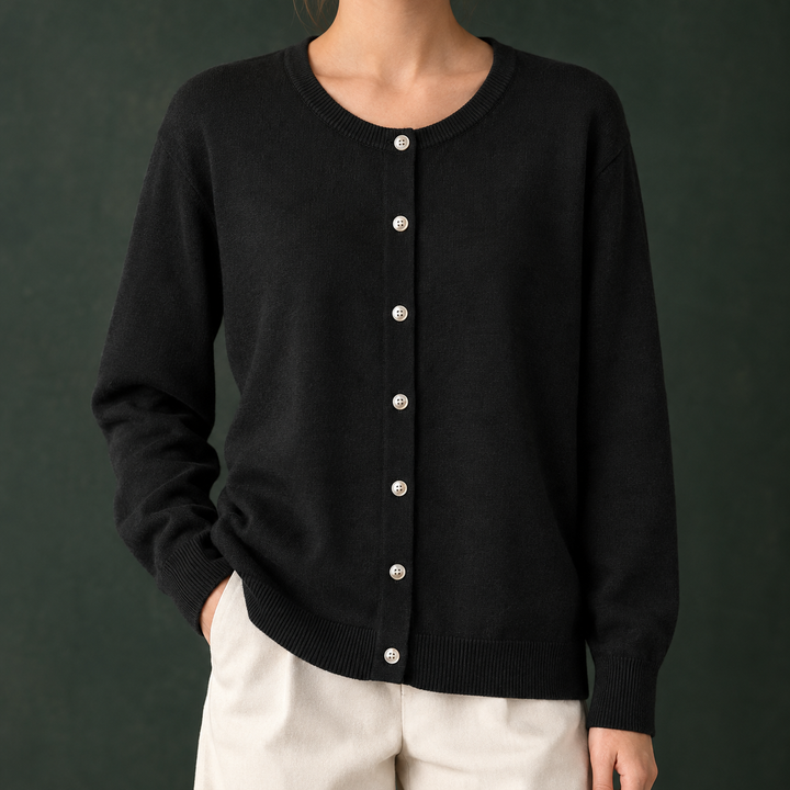 Zoe-Beth Round Neck Cardigan